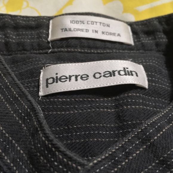 Pierre Cardin Mandarin Collar Button Down - Picture 2 of 5